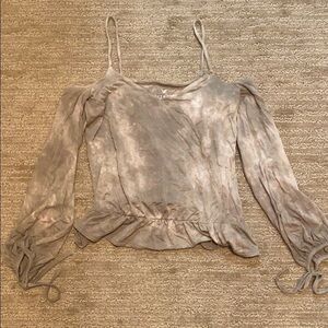 Tie dye Open shoulder American Eagle Top
